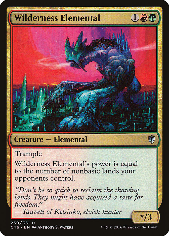 Magic the Gathering Card - Wilderness Elemental - MTG Circle