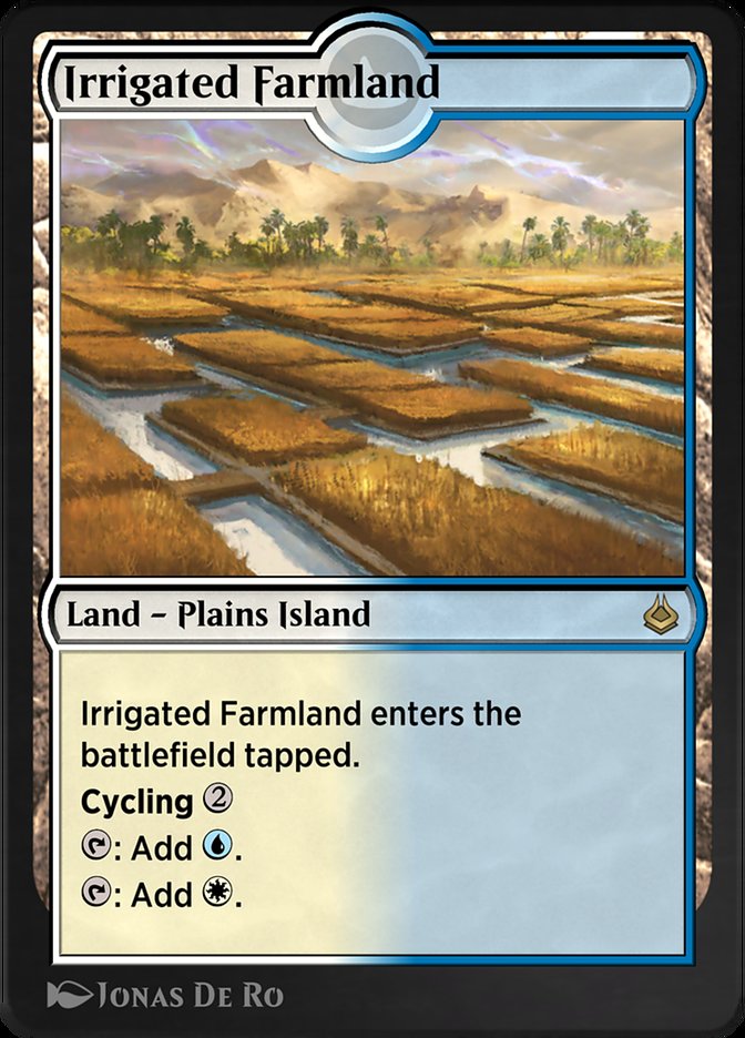 Magic the Gathering Card - Irrigated Farmland - MTG Circle