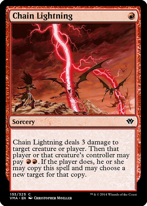 Magic the Gathering Card - Chain Lightning - MTG Circle