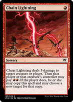 Magic the Gathering Card - Chain Lightning - MTG Circle