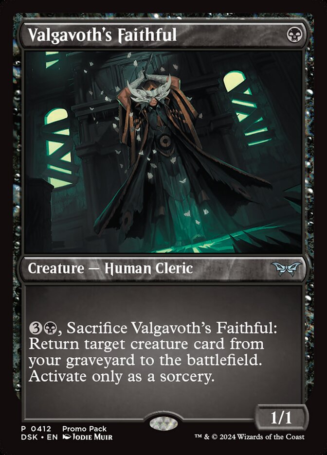 Magic the Gathering Card - Valgavoth's Faithful - MTG Circle