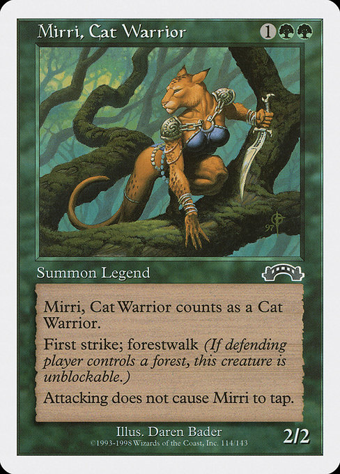 Magic the Gathering Card - Mirri, Cat Warrior - MTG Circle
