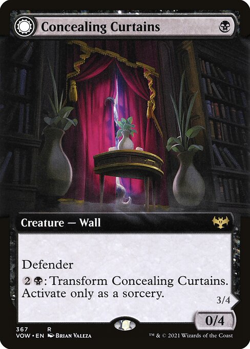 Magic the Gathering Card - Concealing Curtains - MTG Circle