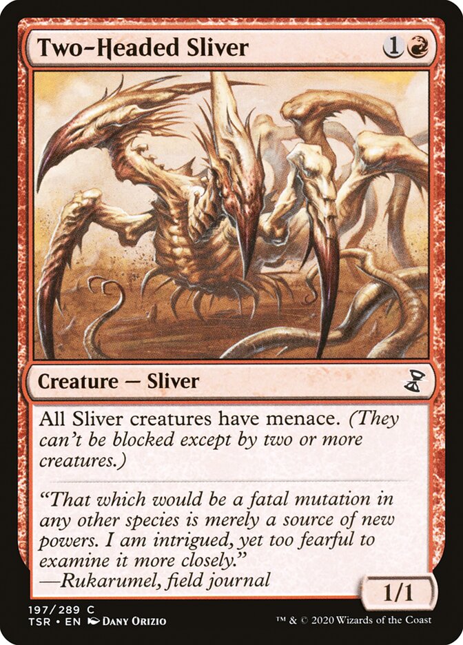 Magic the Gathering Card - Two-Headed Sliver - MTG Circle