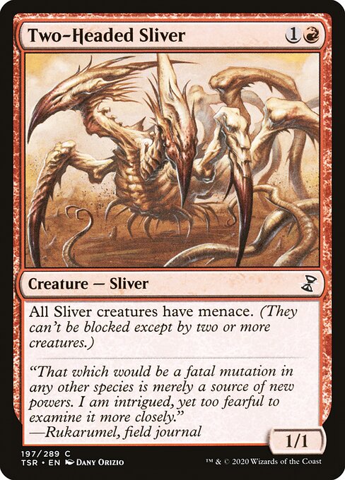 Magic the Gathering Card - Two-Headed Sliver - MTG Circle