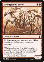 Magic the Gathering Card - Two-Headed Sliver - MTG Circle