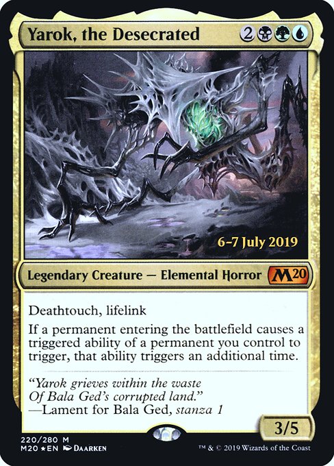Magic the Gathering Card - Yarok, the Desecrated - MTG Circle