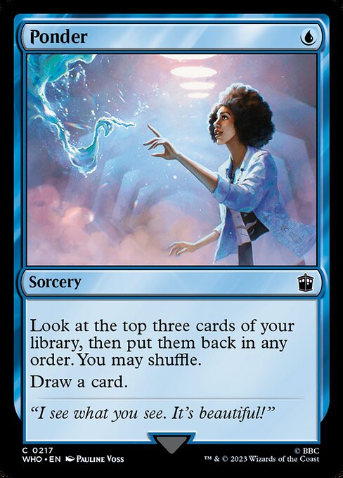 Magic the Gathering Card - Ponder - MTG Circle