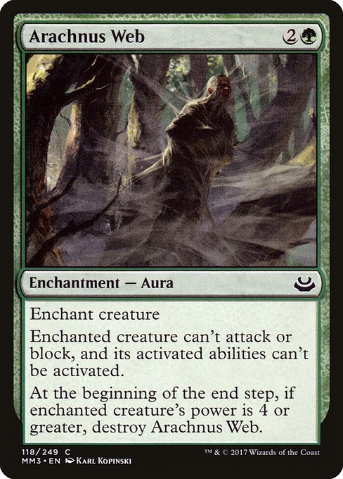 Magic the Gathering Card - Arachnus Web - MTG Circle