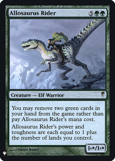 Magic the Gathering Card - Allosaurus Rider - MTG Circle