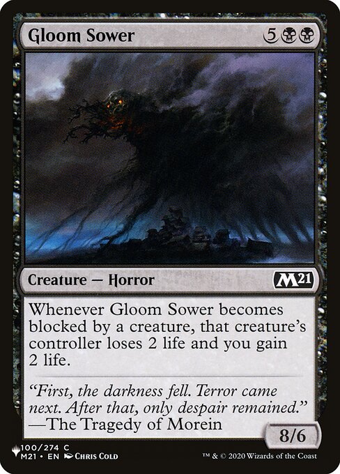 Magic the Gathering Card - Gloom Sower - MTG Circle