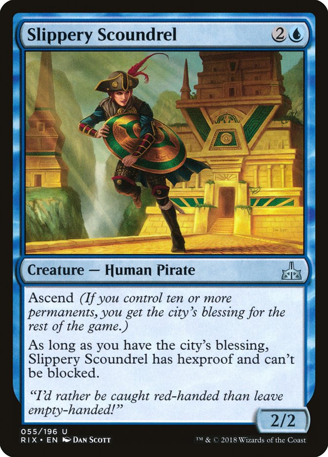 Magic the Gathering Card - Slippery Scoundrel - MTG Circle