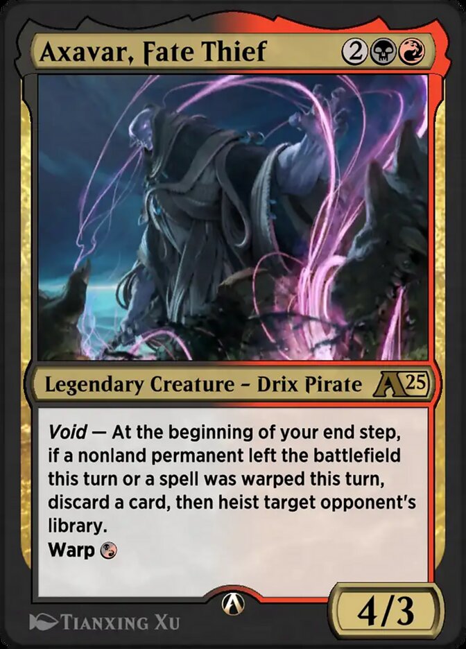 Magic the Gathering Card - Axavar, Fate Thief - MTG Circle