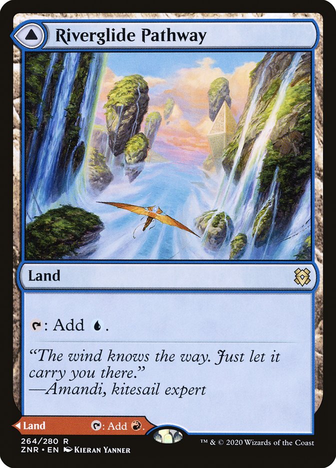 Magic the Gathering Card - Riverglide Pathway - MTG Circle