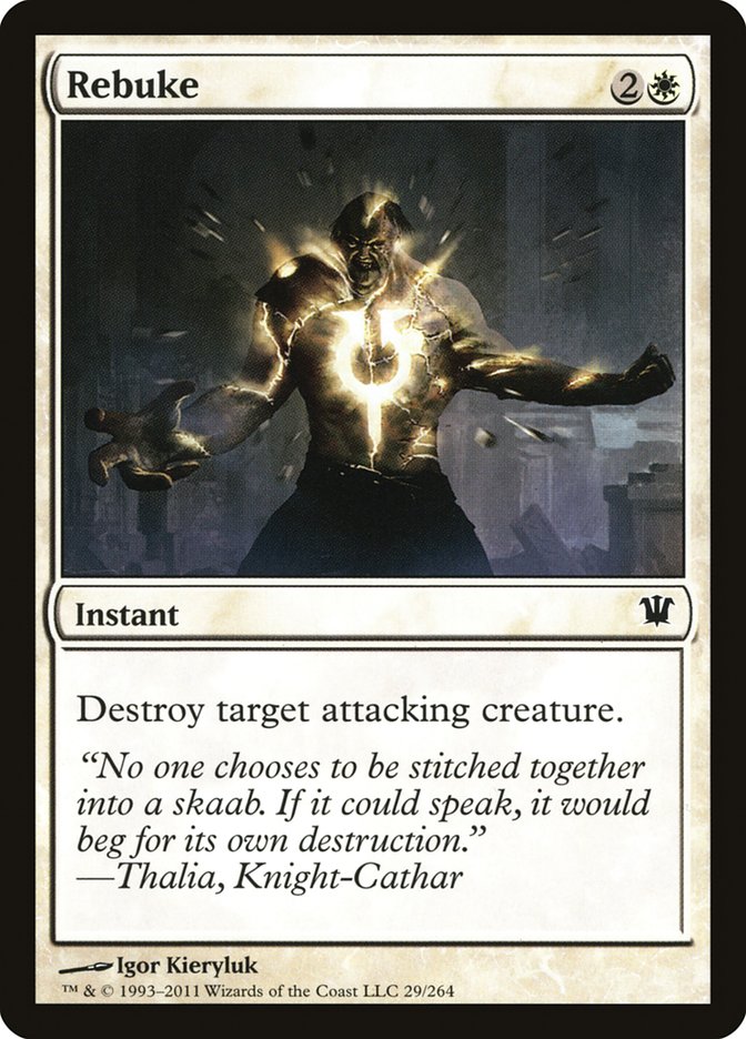 Magic the Gathering Card - Rebuke - MTG Circle