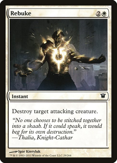 Magic the Gathering Card - Rebuke - MTG Circle