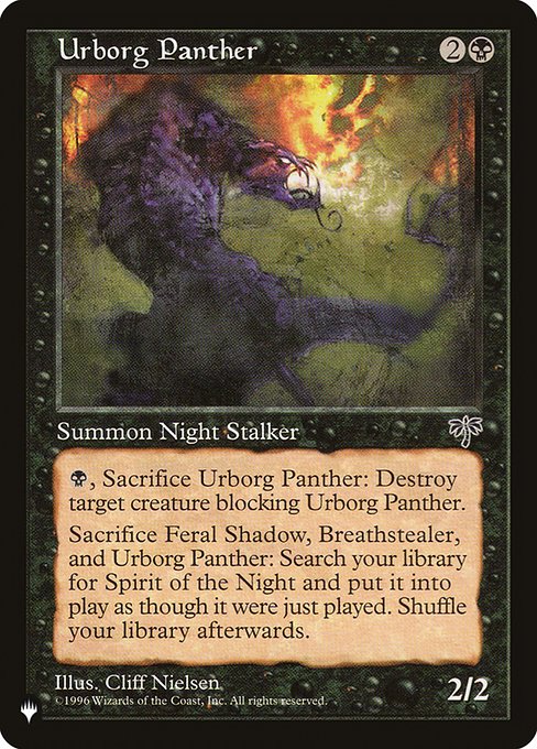 Magic the Gathering Card - Urborg Panther - MTG Circle