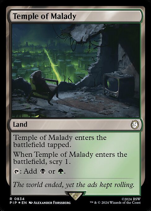 Magic the Gathering Card - Temple of Malady - MTG Circle