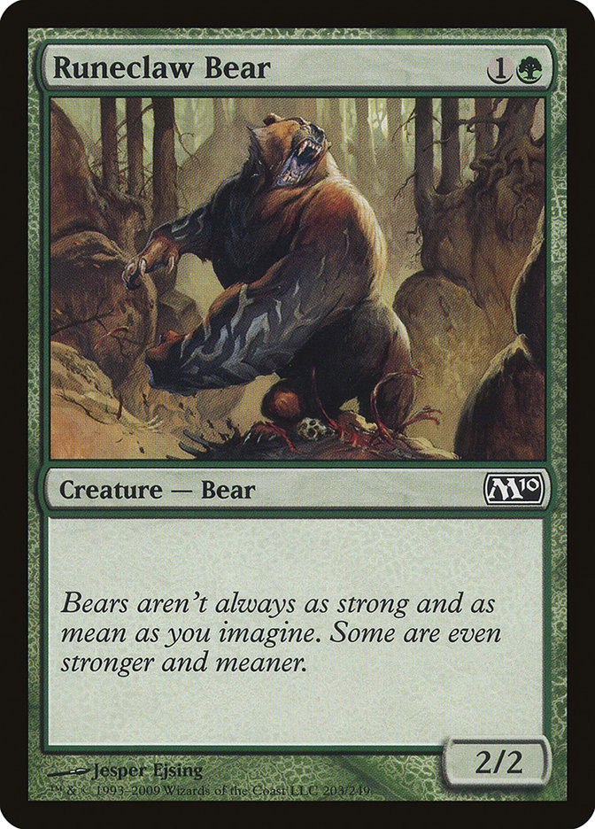 Magic the Gathering Card - Runeclaw Bear - MTG Circle