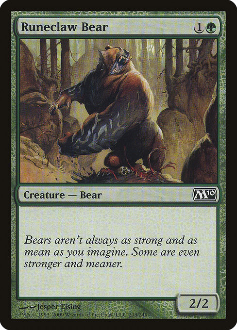 Magic the Gathering Card - Runeclaw Bear - MTG Circle