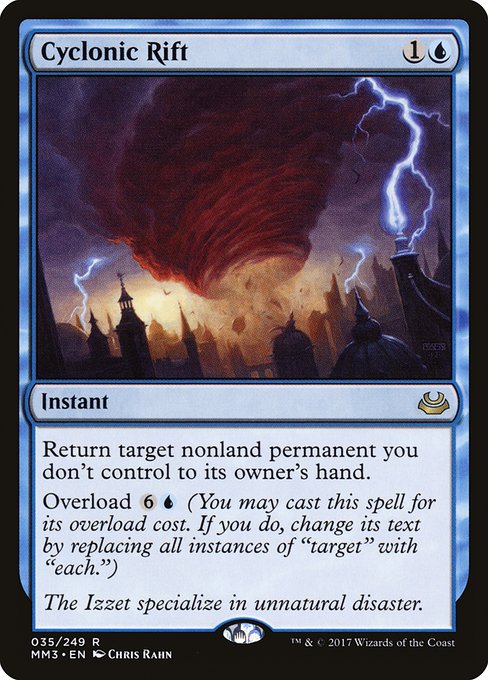 Magic the Gathering Card - Cyclonic Rift - MTG Circle