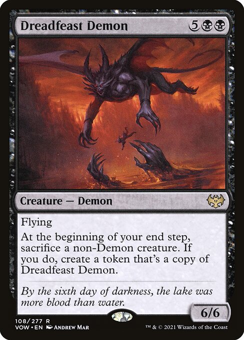 Magic the Gathering Card - Dreadfeast Demon - MTG Circle
