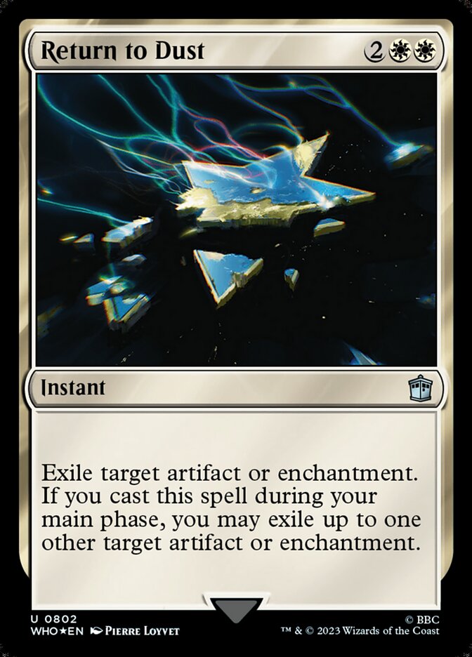 Magic the Gathering Card - Return to Dust - MTG Circle