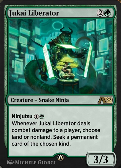 Magic the Gathering Card - Jukai Liberator - MTG Circle