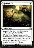 Magic the Gathering Card - Sigarda's Aid - MTG Circle