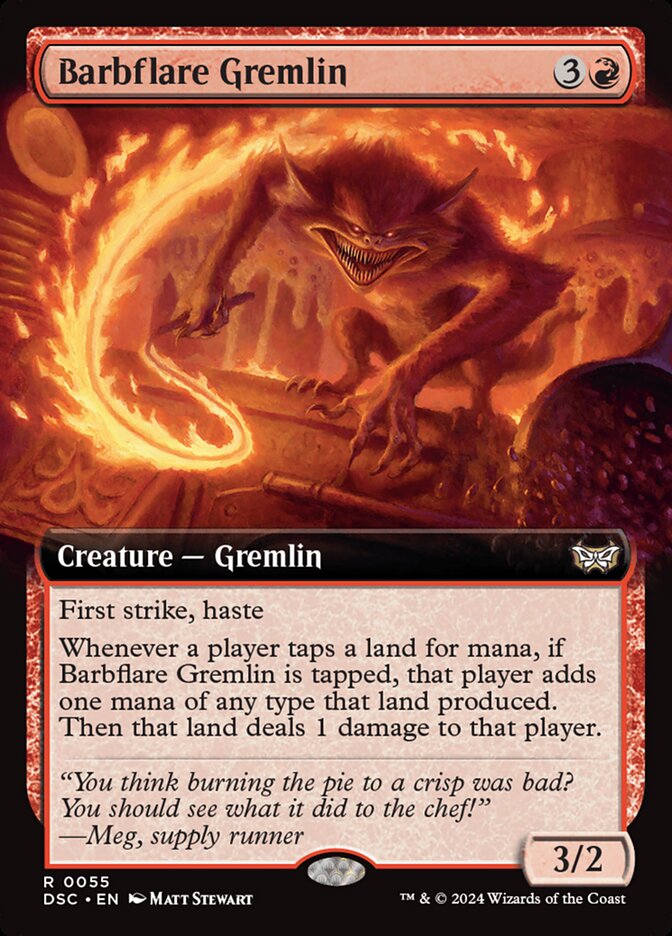 Magic the Gathering Card - Barbflare Gremlin - MTG Circle