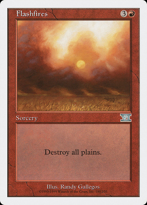 Magic the Gathering Card - Flashfires - MTG Circle