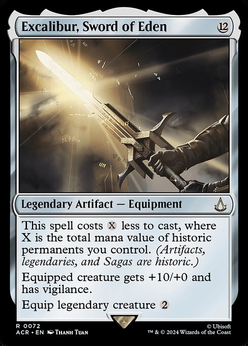 Magic the Gathering Card - Excalibur, Sword of Eden - MTG Circle