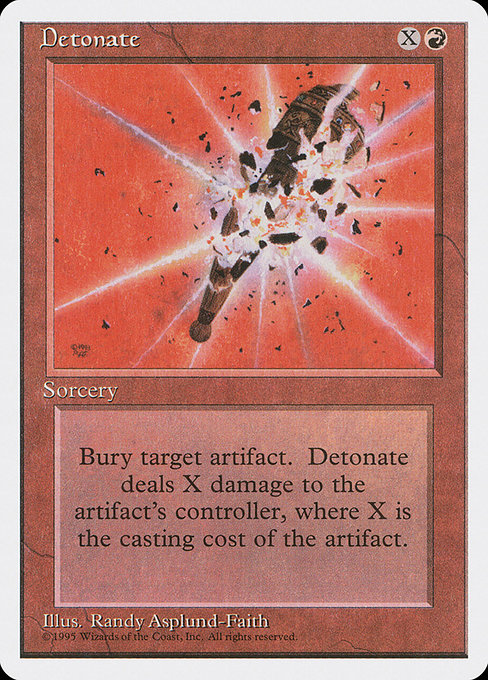 Magic the Gathering Card - Detonate - MTG Circle