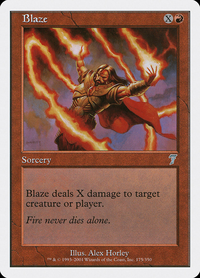 Magic the Gathering Card - Blaze - MTG Circle
