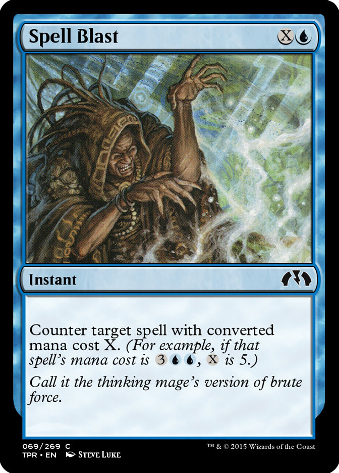 Magic the Gathering Card - Spell Blast - MTG Circle