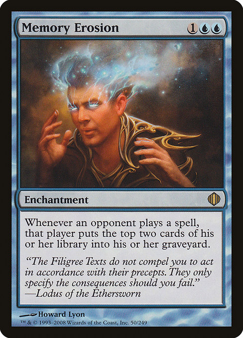 Magic the Gathering Card - Memory Erosion - MTG Circle