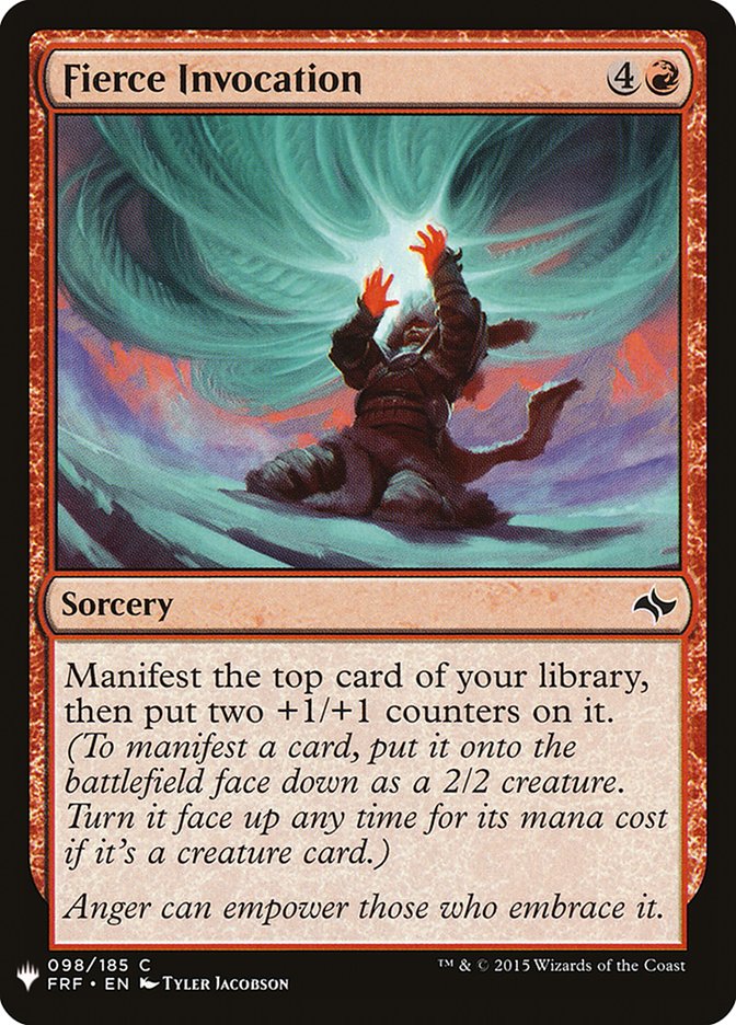 Magic the Gathering Card - Fierce Invocation - MTG Circle