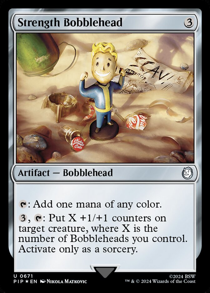 Magic the Gathering Card - Strength Bobblehead - MTG Circle