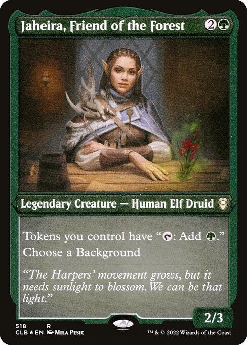 Magic the Gathering Card - Jaheira, Friend of the Forest - MTG Circle