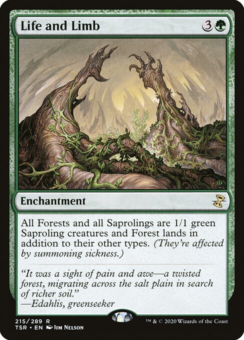 Magic the Gathering Card - Life and Limb - MTG Circle