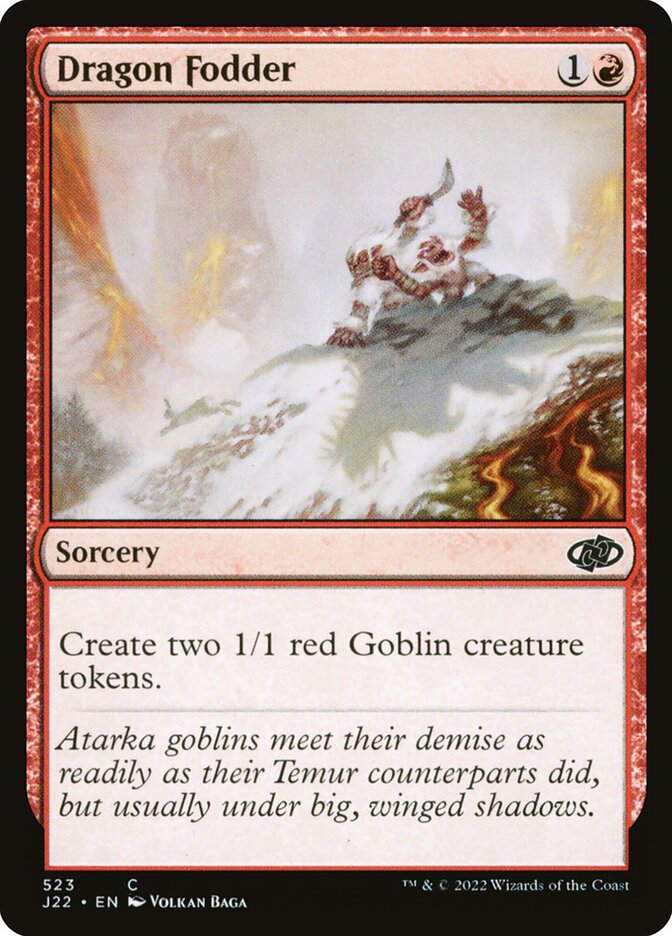 Magic the Gathering Card - Dragon Fodder - MTG Circle