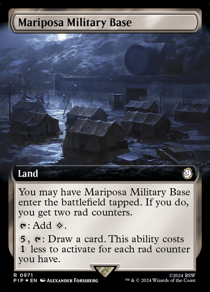 Magic the Gathering Card - Mariposa Military Base - MTG Circle