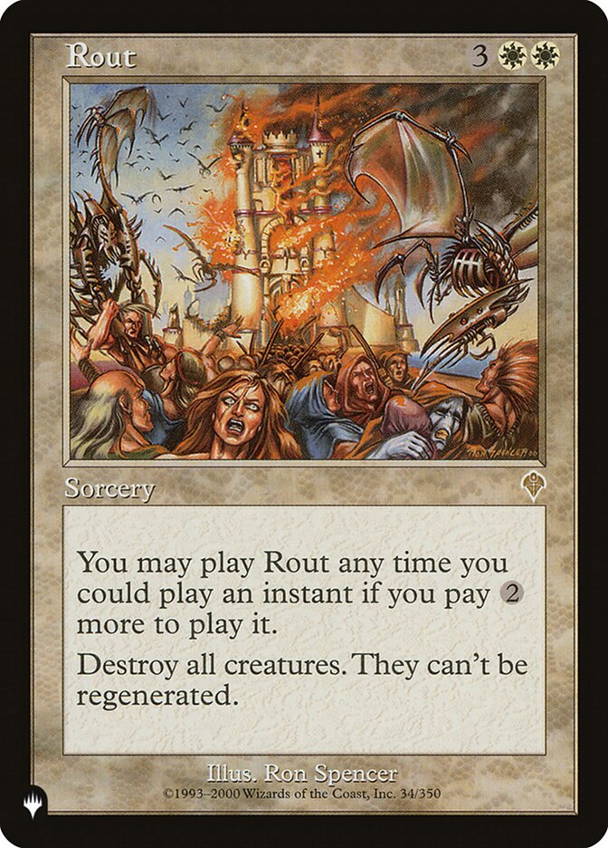 Magic the Gathering Card - Rout - MTG Circle