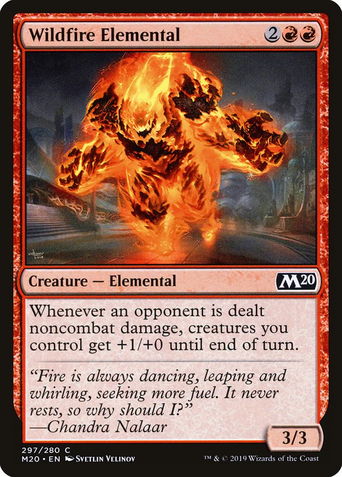 Magic the Gathering Card - Wildfire Elemental - MTG Circle