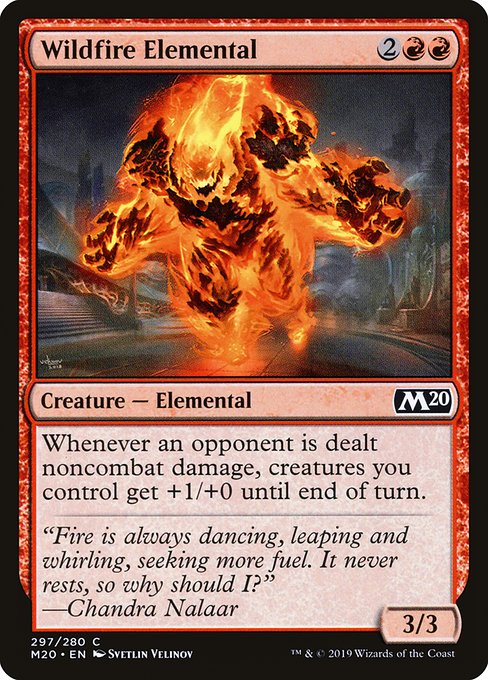 Magic the Gathering Card - Wildfire Elemental - MTG Circle