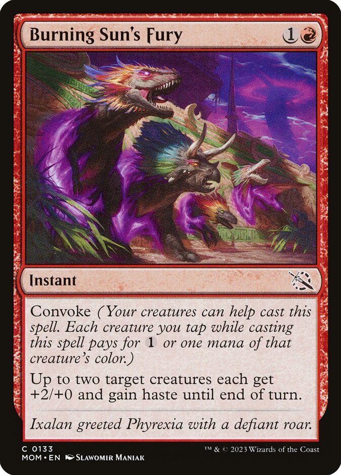 Magic the Gathering Card - Burning Sun's Fury - MTG Circle