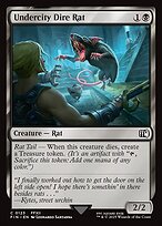 Magic the Gathering Card - Undercity Dire Rat - MTG Circle