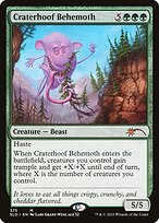 Magic the Gathering Card - Craterhoof Behemoth - MTG Circle