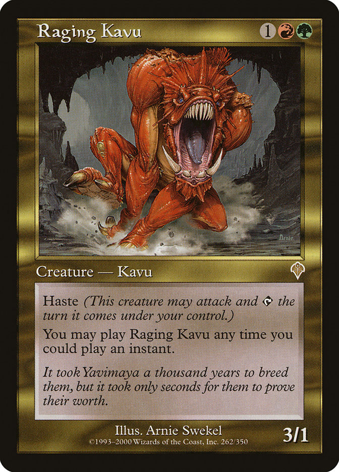 Magic the Gathering Card - Raging Kavu - MTG Circle