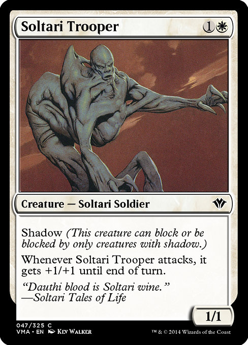 Magic the Gathering Card - Soltari Trooper - MTG Circle